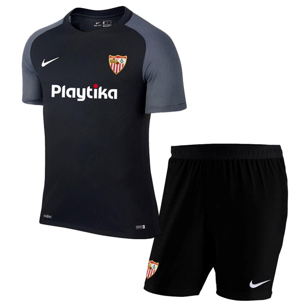 Camiseta Sevilla Replica Tercera Ropa Niños 2018/19 Negro